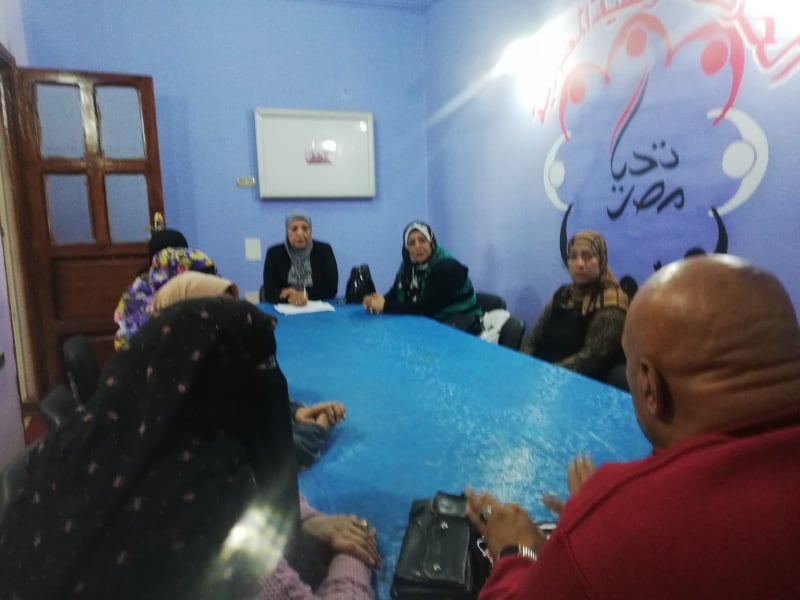 أمانة المرأة بالحركة الوطنية بالسويس تناقش سبل دعم المرأة وتوعيتها